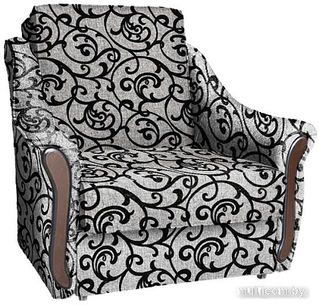 Кресло-кровать Асмана Виктория (рогожка завиток черный)