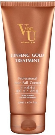 Маска Von-U Ginseng Gold Treatment New 200 мл
