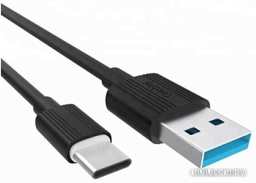 Кабель Celebrat CB-09 Type-C (1 м, черный)