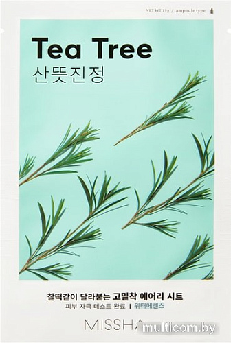 Косметика по уходу за лицом Missha Маска для лица Airy Fit Sheet Mask Tea Tree 19 г