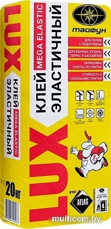 Клей для плитки Тайфун Lux повышенный эластичности (20 кг)