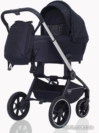 Универсальная коляска Rant MOWbaby Zoom PU (2 в 1, silver black)