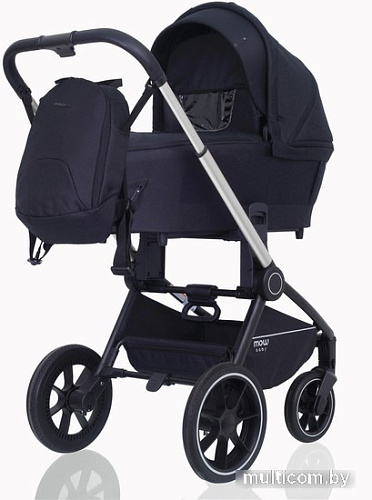 Универсальная коляска Rant MOWbaby Zoom PU (2 в 1, silver black)