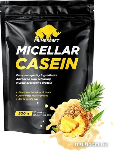 Протеин Prime Kraft Micellar Casein (900г, ананасовый йогурт)