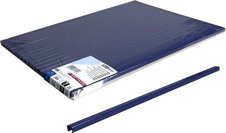 Металлический канал для переплета OPUS O.Simple Channel 304x7 мм OSC07NIE30425 (25 шт, синий)