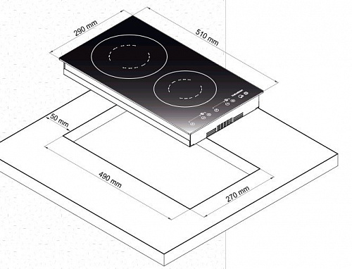 Варочная панель Korting HI 32003 BW