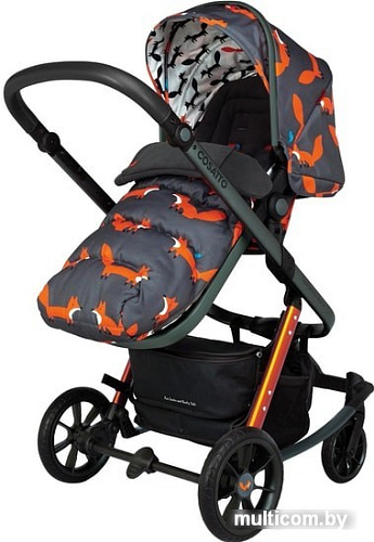 Универсальная коляска Cosatto Giggle Quad (2 в 1, charcoal mister fox)