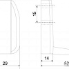 Крючок мебельный Boyard Solo K101BSN.7