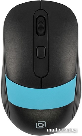 Мышь Oklick 310MW (черный/голубой)