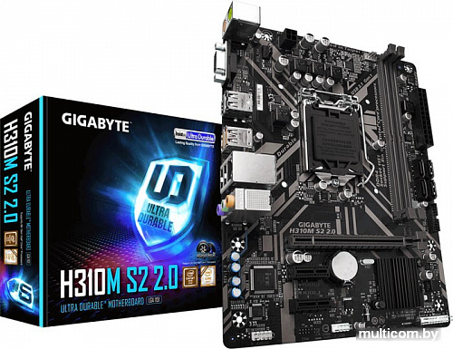 Материнская плата Gigabyte H310M S2 2.0 (rev. 1.0)