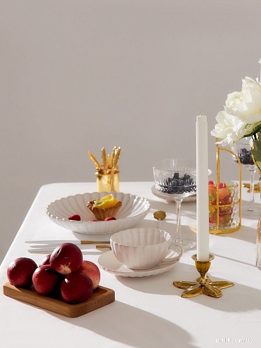 Скатерть Доляна 10879923 (белый)