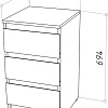 Тумба НК-Мебель Stern Т-9 3-я 72677771 (белый)