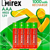Аккумуляторы Mirex AAA 1000mAh 4 шт HR03-10-E4