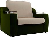 Кресло Лига диванов Сенатор 100689 60 см (бежевый/зеленый)
