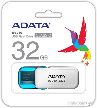 USB Flash A-Data UV240 32GB (белый)