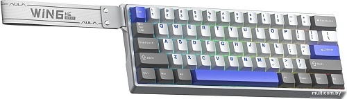 Клавиатура AULA WIN60HE Max (белый/серый/синий, Wing Chun)