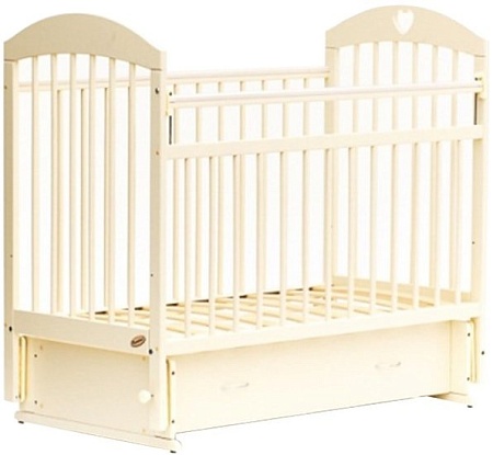 Классическая детская кроватка Bambini М 01.10.19 (слоновая кость)