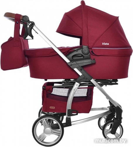 Универсальная коляска Carrello Vista CRL-6501 (2 в 1, ruby red)