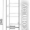 Шкаф-пенал Интерлиния Мила Лайт НШП-№2-2145 (ваниль/дуб венге)