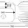 Кухонная мойка Melana MLN-7642 (глубина чаши 16 см.)