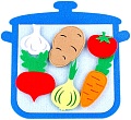 Развивающая игрушка Фетров Кастрюля с овощами 1201006