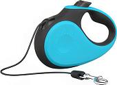 Поводок-рулетка XCHO Трос 5м (M, бирюзовый/черный)