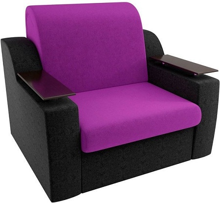 Кресло Лига диванов Сенатор 100695 60 см (фиолетовый/черный)