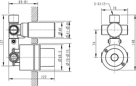 Скрытый механизм Bravat D969C-A-ENG