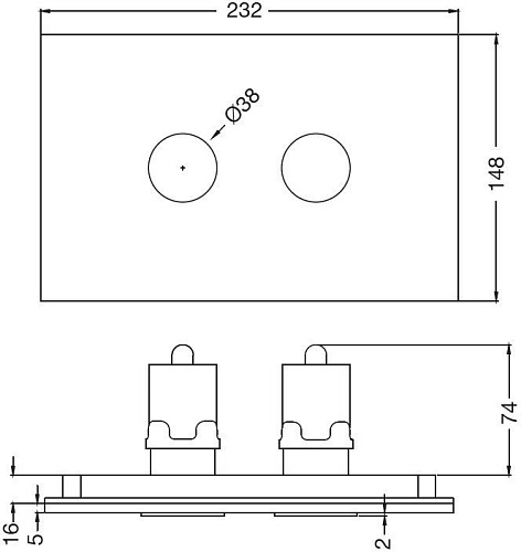 Панель смыва Artize ACP-CHR-5012503