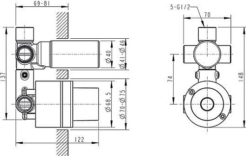 Скрытый механизм Bravat D969C-A-ENG
