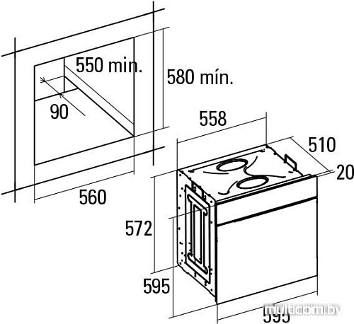 Духовой шкаф CATA LCMD 8008 BK