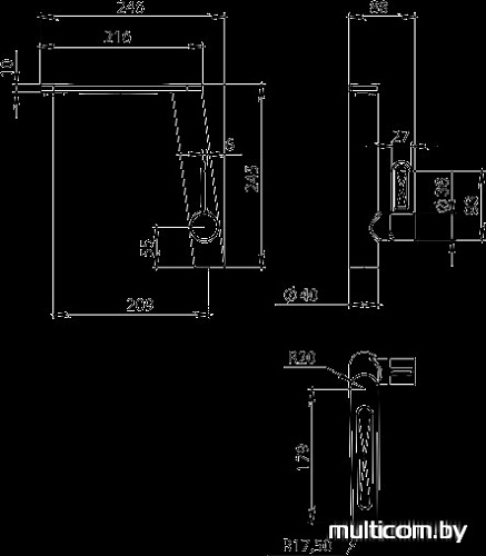 Смеситель IDDIS Kitchen D KD1SBL0i05