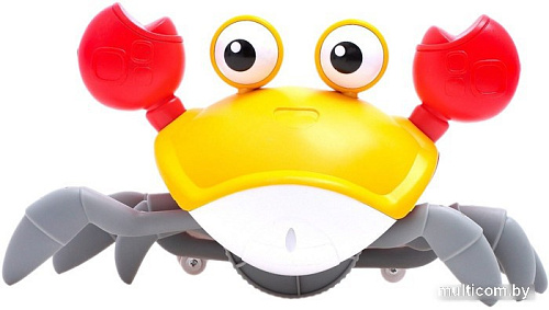 Игрушка-каталка Sima-Land Краб QC-1Y 7865412 (желтый)