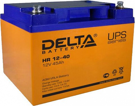 Аккумулятор для ИБП Delta HR 12-40 (12В/45 А&middot;ч)