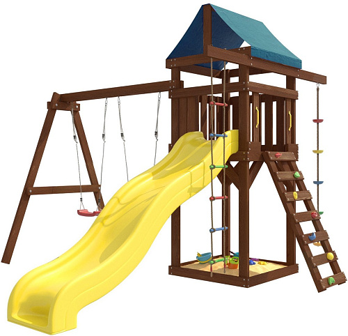 Игровой комплекс National Tree Company c качелями лодочка для улицы и дачи IgroWoods ДП-1 Premium