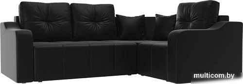 Угловой диван Mebelico Кембридж угловой 108832 (правый, экокожа, черный)