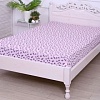 Постельное белье Luxsonia Трикотаж на резинке 120x200 3366 (перышки розовый)