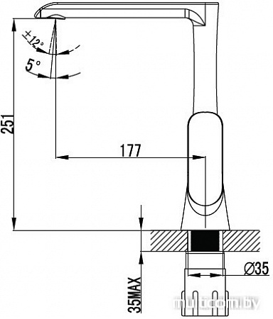 Смеситель IDDIS Calipso CALSBL0i05