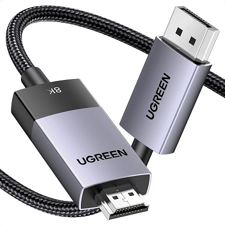 Кабель Ugreen DP115 80395 DisplayPort - HDMI (1 м, черный)