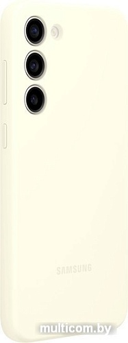 Чехол для телефона Samsung Silicone Case S23+ (бежевый хлопок)