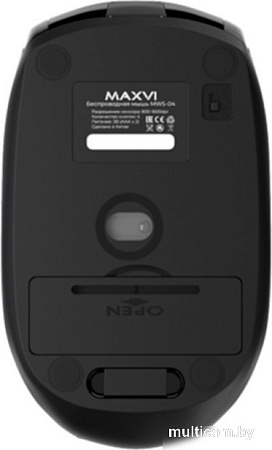 Мышь Maxvi MWS-04 (черный)