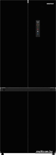 Четырёхдверный холодильник Nordfrost RFQ 440 NFGB Inverter