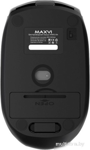 Мышь Maxvi MWS-04 (черный)