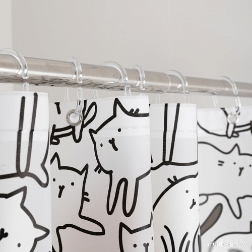 Шторка-занавеска для ванны Fora Peva Cats FOR-PV09