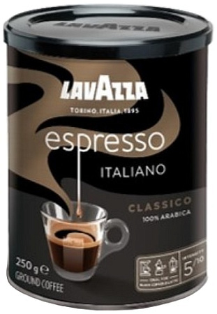 Кофе Lavazza Caffe Espresso молотый в банке 250 г