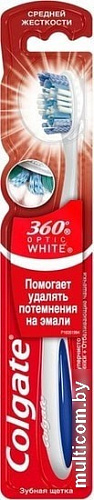 Зубная щетка Colgate 360 Optic White средняя жесткость (1 шт)