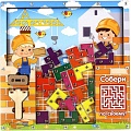 Развивающая игра WoodLand Toys Тетрис магнитный. Стройка 065304