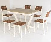 Обеденная группа AMC К4.2С341 (слоновая кость/теракот/дуб небраска)