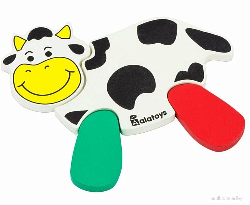 Головоломка Alatoys Пазл Коровка ПЗЛ2001