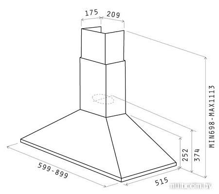 Кухонная вытяжка Elica Tamaya Rail CRBR/A/60 (PRF0057592)